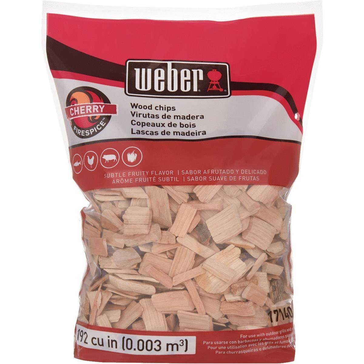 Weber Cherry Wood Chips 900g New 17140
