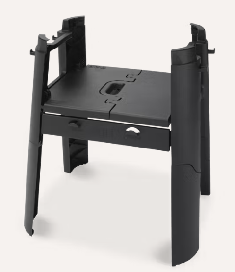 Weber lumin stand with side table