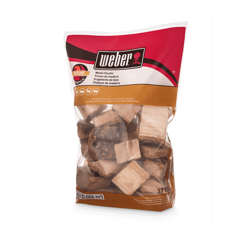 Weber Pecan Wood Chunks 1.8kg New 17137