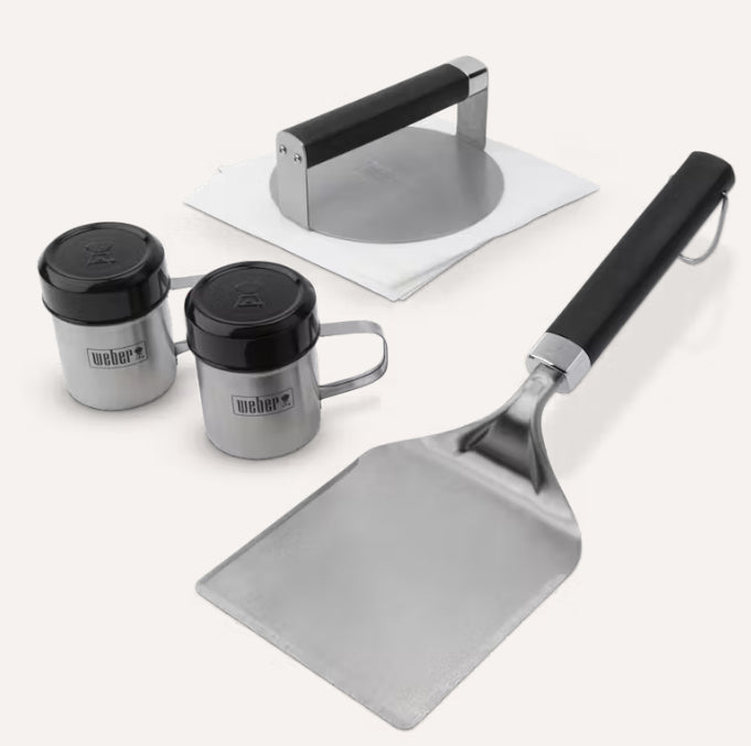 Weber smashed burger set
