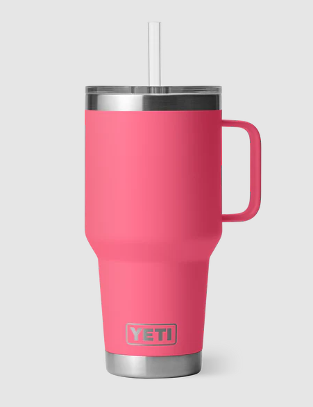 YETI Rambler 35oz Straw Mug Tropical Pink