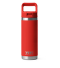Yeti 18oz Rambler Straw Bottle Red (532ml)