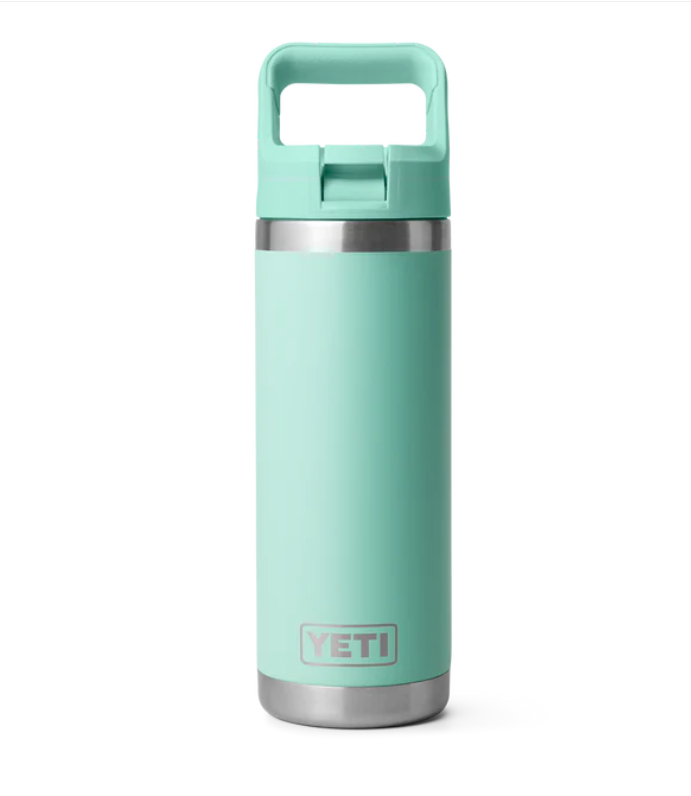 Yeti 18oz Rambler Straw Bottle Seafoam (532ml)