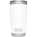 Yeti Rambler 20oz Tumbler w/MS Lid White