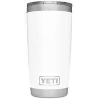 Yeti Rambler 20oz Tumbler w/MS Lid White