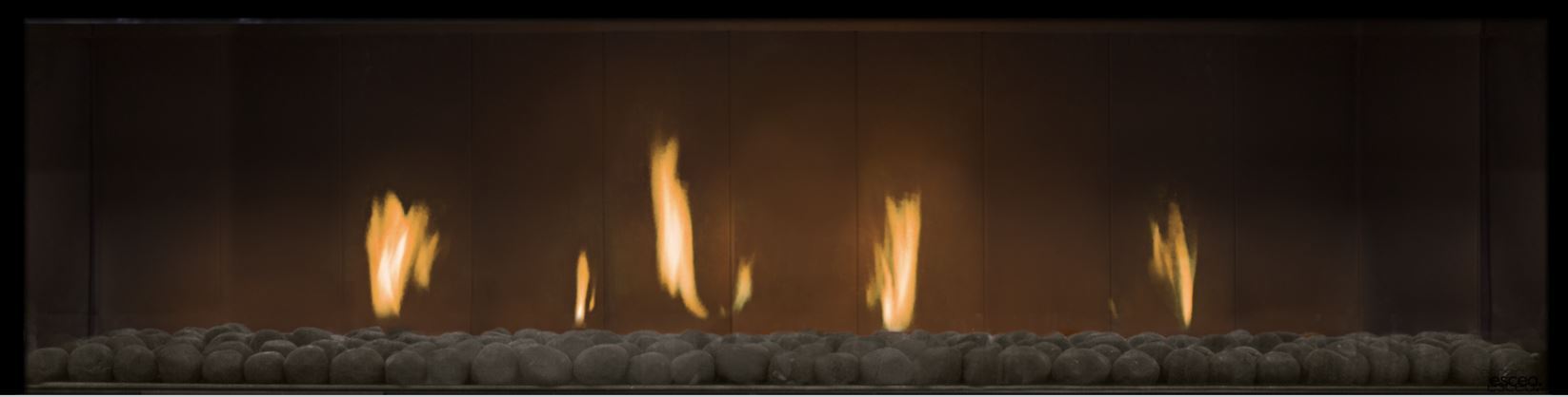 Escea DS1650 G3 Single Sided Fireplace NG