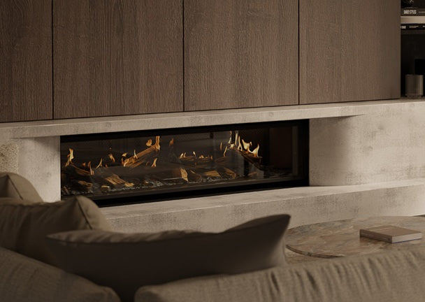 Escea LR1550 MK2 Electric Fireplace (inc Heater, Multi Liner & 14mm Trim Kit