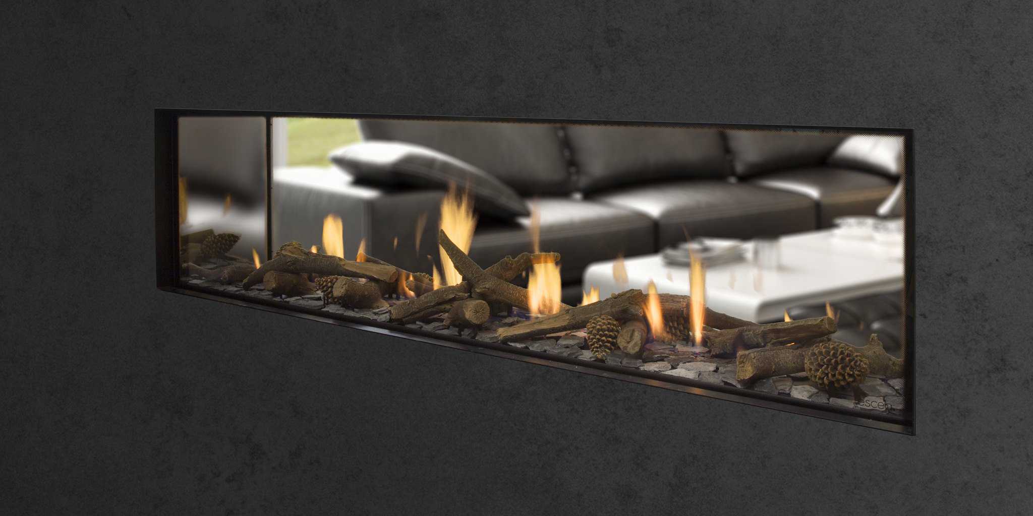 Escea DS1650 G3 Double Sided Fireplace NG