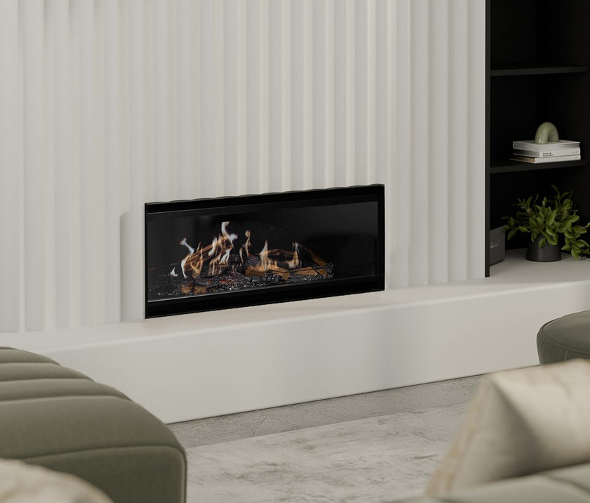 Escea LE1000 MK2 Electric Fireplace (inc Heater, Multi Liner & 14mm Trim Kit)