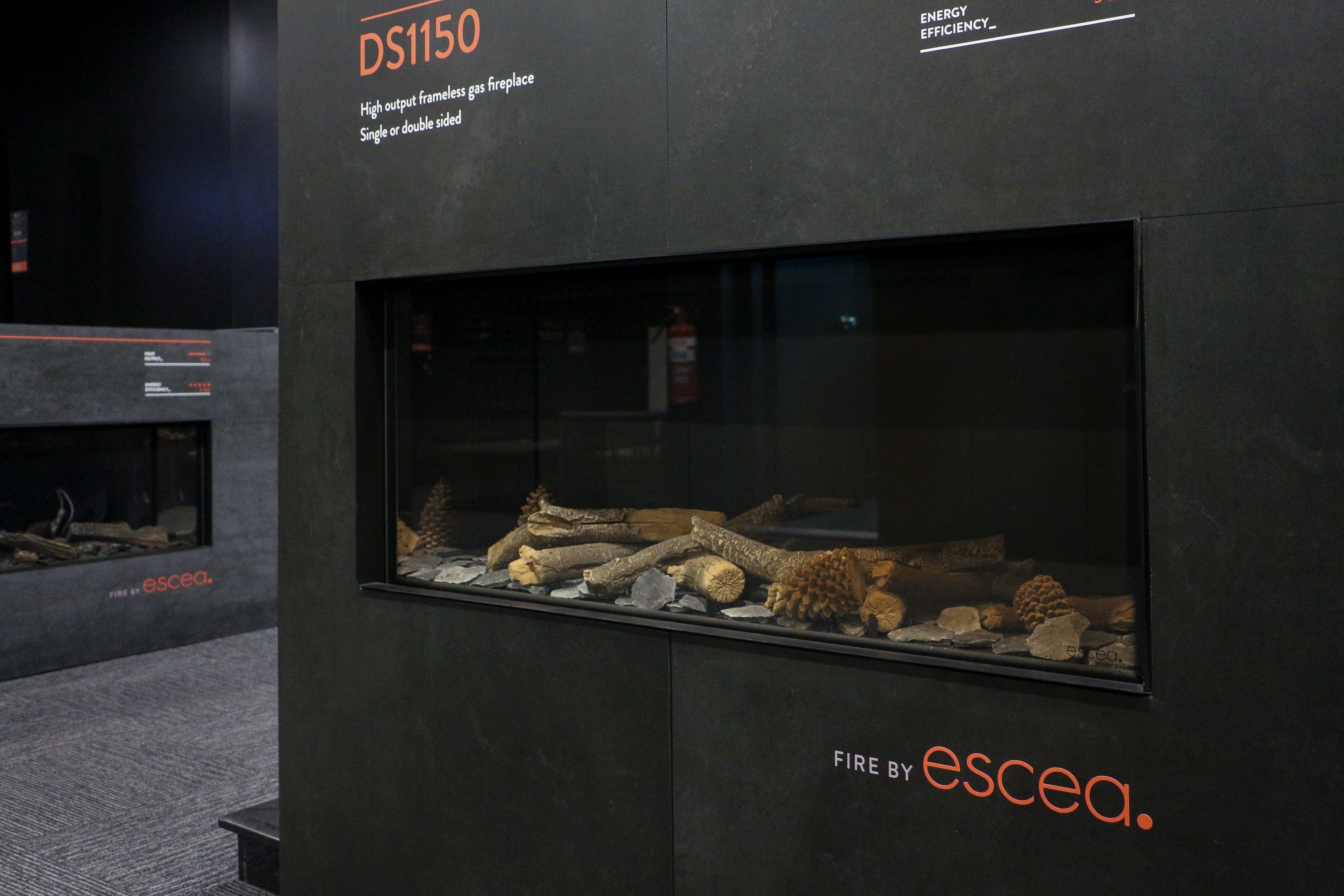 Escea DS1150 G3 Single Sided Fireplace NG