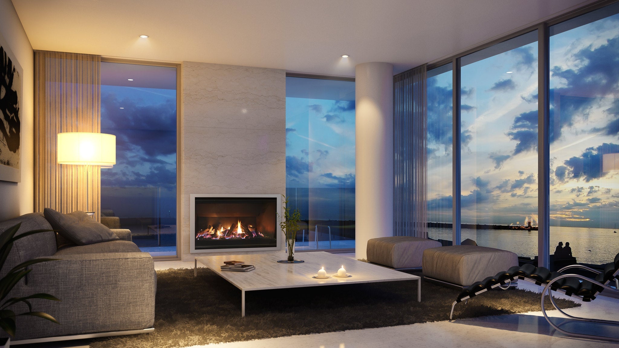 Escea DF960 G3 Single Sided Fireplace LPG