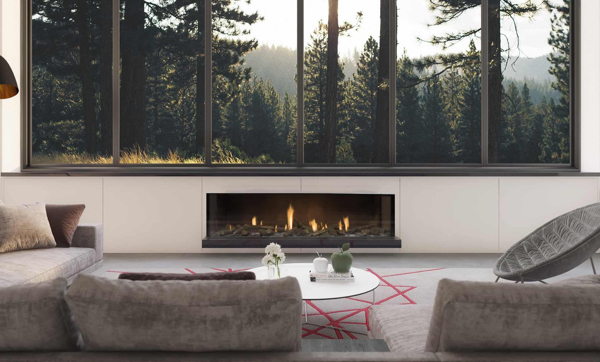 Escea DS1650 G3 Single Sided Fireplace LPG
