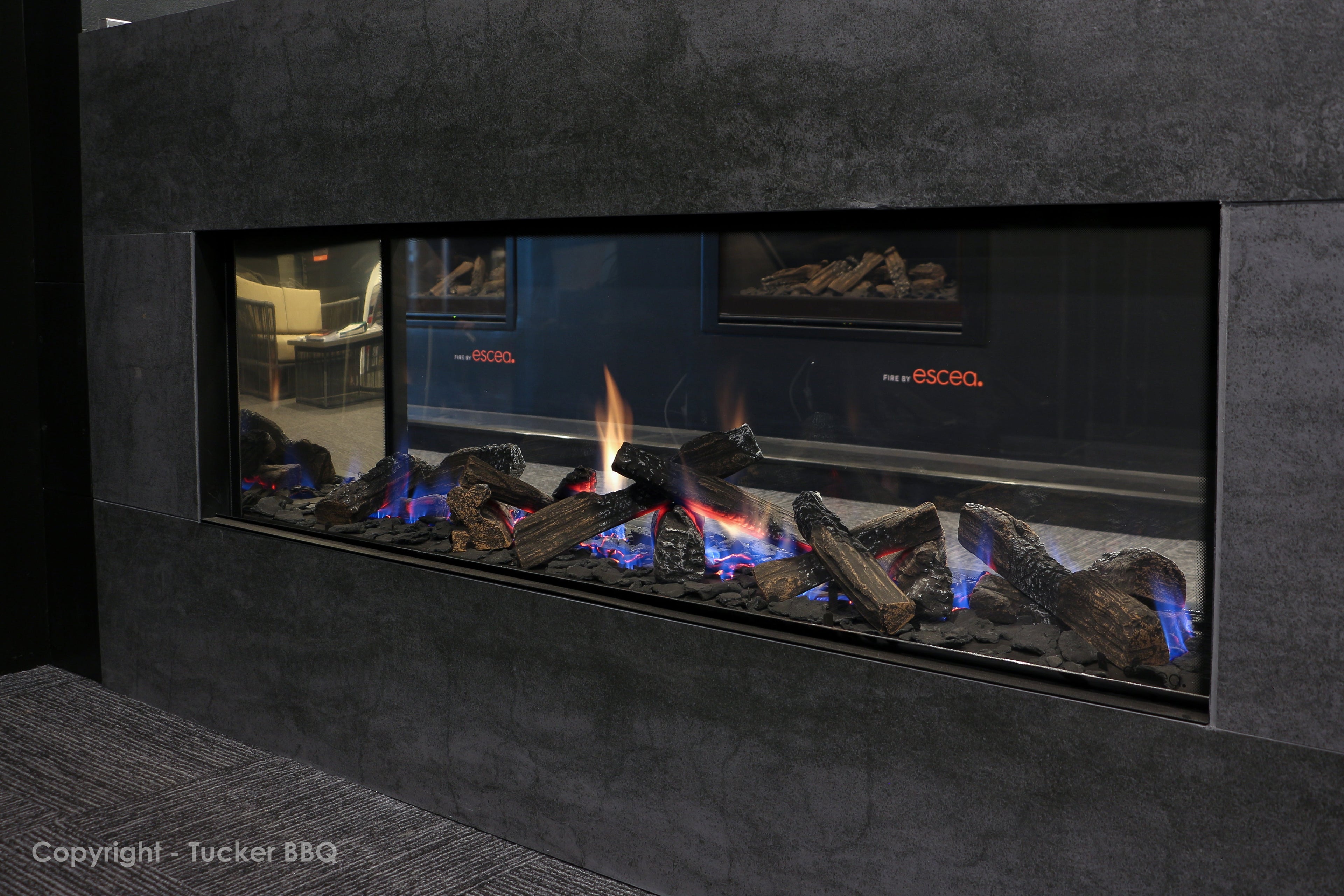 Escea DS1400 G3 Double Sided Fireplace NG