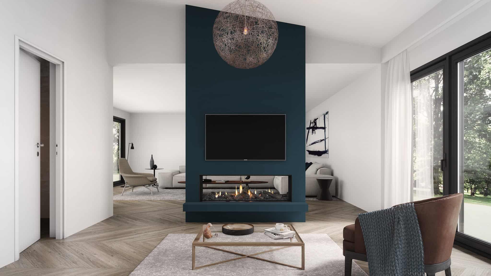 Escea DS1400 G3 Double Sided Fireplace NG